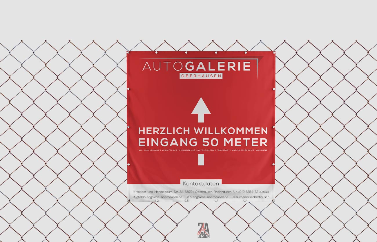 Zaunbanner - Auto Galerie