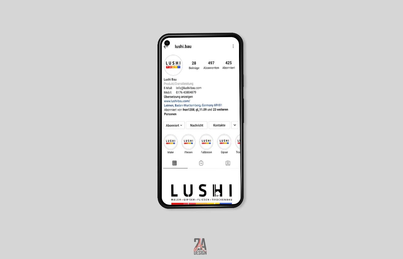 Lushi - Socialmedia Einrichtung
